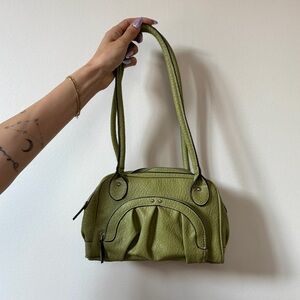 Vintage green shoulder bag